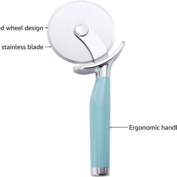 KitchenAid Pizza Wheel Stainless Steel Blade Soft Grip Handle Dishwasher Safe - Picture 3 of 5